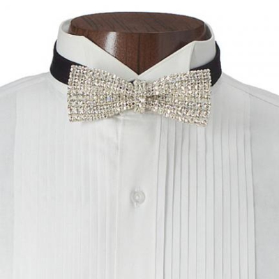 Rhinestone Glitz Bow Tie