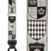 Trafalgar Black & White Coat of Arms Silk Suspenders