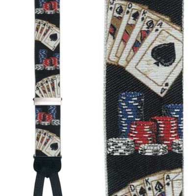 Trafalgar Poker Silk Suspenders