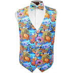Paradise Coral Reef Vest and Bow Tie Set