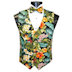 Hawaiian Floral Destination Vest and Bow Tie Set