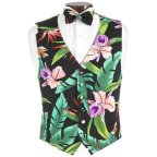 Bird of Paradise Vest and Bow Tie Set