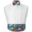 Coral Reef Cummerbund and Bow Tie Set
