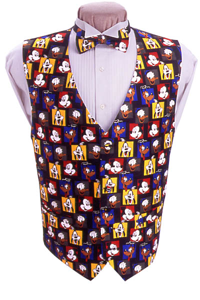 Disney Blocks Vest and Bow Tie Set