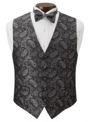 Joseph Abboud PaisleyVest and Tie Set