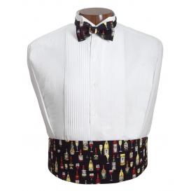 Wine Cummerbund and Tie Set