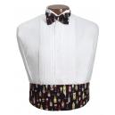 Wine Cummerbund and Tie Set
