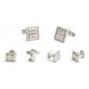 Fifth Avenue Sterling Silver Cufflink and Stud Set