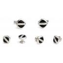 Gusto Sterling Silver Cufflink and Stud Set
