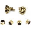Lions Head Cufflink and Stud Set