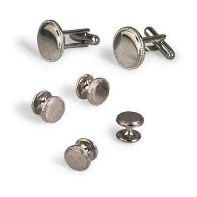 Mirrored Rope Cufflinks and Studs