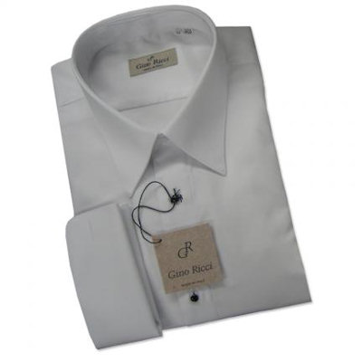 Gino Ricci Laydown Collar Tuxedo Shirt