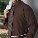 Bob Chocolate Lay Down Collar Tuxedo Shirt