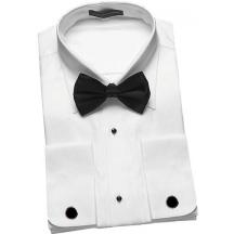 Ralph Lauren Herringbone Lay Down Collar Tuxedo Shirt