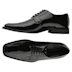 Via Spiga Lace-Up Patent Leather Tuxedo Shoes