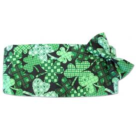 Lucky Charm Shamrocks Cummerbund and Bow Tie Set