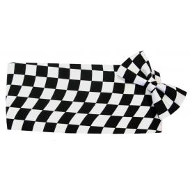 Wavy Victory Flag  Cummerbund and Bow Tie Set