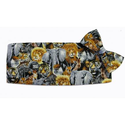 Zoofari Cummerbund and Bow Tie Set