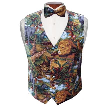 King of the Jungles Vest and Tie Set