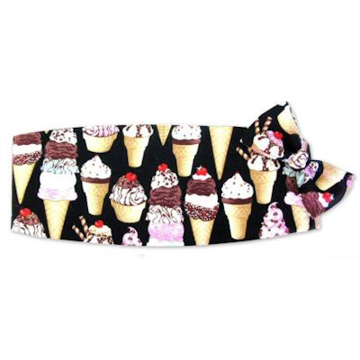 Ice Cream Cummerbund and Tie Set 