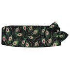 Mardi Gras Peacock Cummerbund and Tie