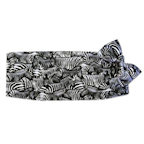Zebra Cummerbund and Tie
