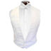 White Piqué Backless Vest and Tie Set