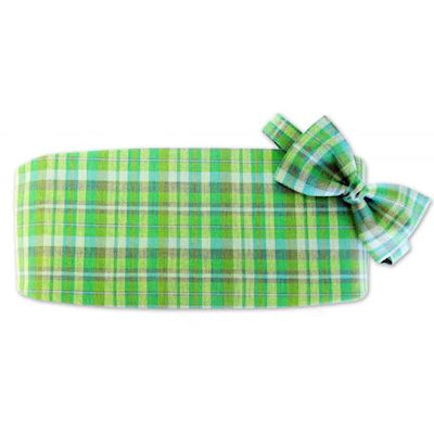 Lucky Plaid Cummerbund and Tie