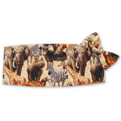 Out of Africa Cummerbund and Tie Set