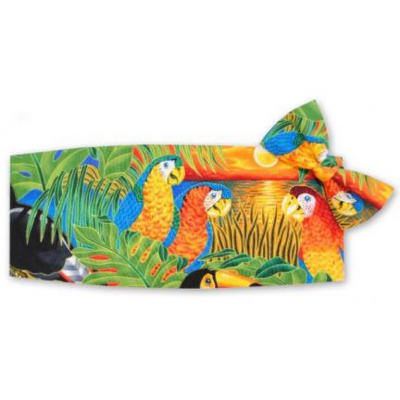 Parrots in Paradise Cummerbund and Bow Tie Set