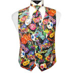 Bal Masque Mardi Gras Vest and 4-in-Hand Tie