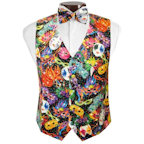 Bal Masque Mardi Gras Vest and Bow Tie