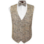 Cheetah Tuxedo Vest and Tie