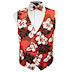Hawaiin Hibiscus Tuxedo Vest and Tie Set