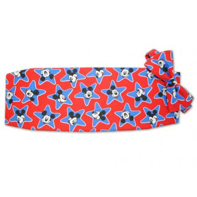 Mickey Mouse Star Cummerbund and Bow Tie Set