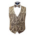 Brown Leopard Vest and Bow Tie Set