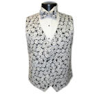 Las Vegas Black and White Dice Vest and Tie Set