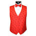 Mickey Mouse Red Silhouette Vest and Bow Tie
