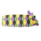 Bal Masque Mardi Gras Cummerbund and Bow Tie