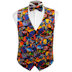 Hawaiian Tropical Fish Tuxedo Vest and Tie Set