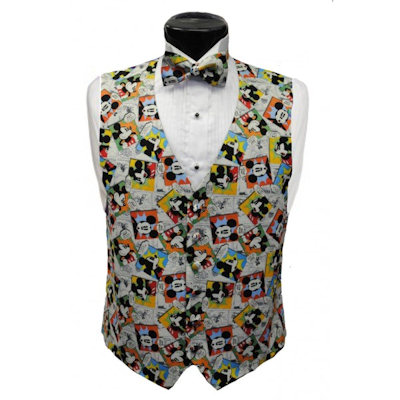 Mickey Mouse Comic Strip Vest and Tie Set