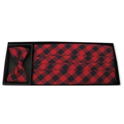 Country Plaid Cummerbund and Tie