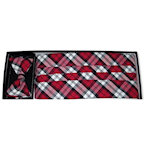 Lumberjack Plaid Cummerbund and Bow Tie Set