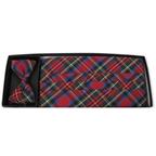 Merry Christmas Plaid Cummerbund and Tie