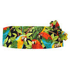 Tropical Jungle Birds Cummerbund and Bow Tie Set