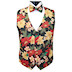 Holiday Poinsettia Vest and Bow Tie Set