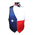 Red, White, and Blue Texas Star Vest and Bow Tie Set