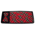 Christmas Holiday Real Plaid Cummerbund and Tie