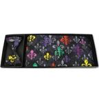 Mardi Gras Multi-Color Fleur De Lis Cummerbund and Bow Tie