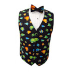 Tropical Coral Reef Fish Vest and Bow Tie Set